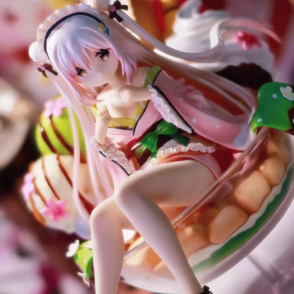 白玉原畫手辦酒杯甜點冰淇淋美少女1/6擺件原創可愛模型
