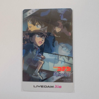 ￥My公仔￥ 日本限定 日版 名偵探柯南 柯南 黑鐵的魚影 劇場版 LIVEDAM 卡啦OK 特典 透卡 透明收藏卡