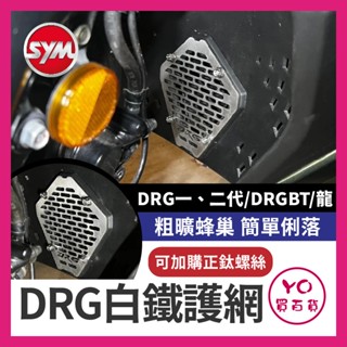 YO買百貨 drg 二代 drgbt 二代龍 一代 護網 下水箱護網 水箱護罩 水箱護蓋 進氣孔 DRG改裝
