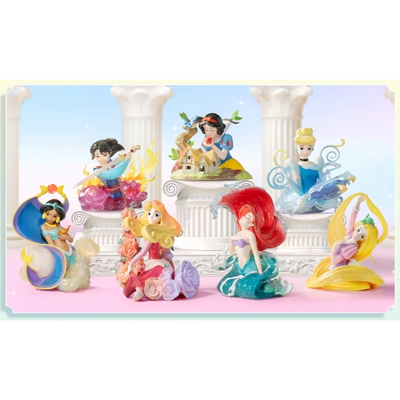 現貨整盒全新未拆封 茉迪士尼公主藝術映畫2 莉公主 白雪公主 貝兒公主 花木蘭 愛洛公主 仙蒂公主 小美人魚