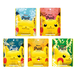 喵喵日本代購 Pure軟糖神奇寶貝 皮卡丘綜合水果口味 52g （包裝款式隨機出貨）