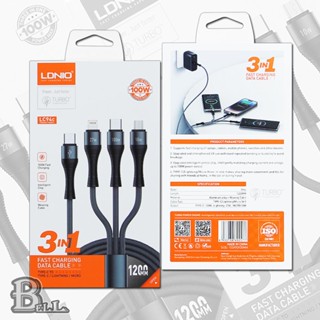 LDNIO 3合1 充電線 Type-C／Lightning／Micro USB PD Apple iPhone IOS