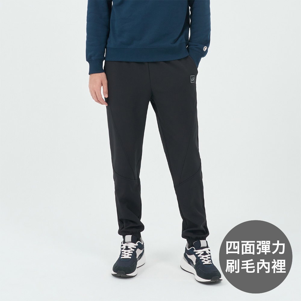 GIORDANO 男/女裝抗風防潑水刷毛束口褲 G-MOTION系列【雙色任選】01113048 05413034