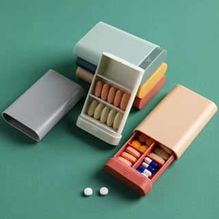 多格藥品分裝盒 旅行藥盒 藥物收納盒 隨身藥盒 小藥盒 藥盒 分裝盒 藥丸收納【HC203】99750走走去旅行
