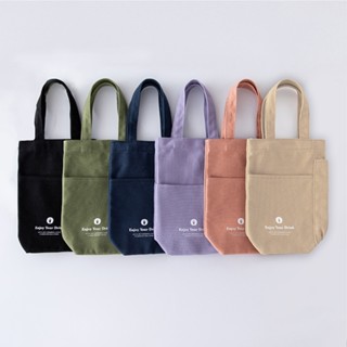 【6月 會員兌換禮】**隨機色** 品牌多功能帆布提袋 可適用於oolab吸管杯