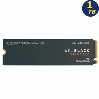 WD BLACK SN850X 1TB M.2 NVMe PCIe SSD 7300MB/s WDS100T2X0E