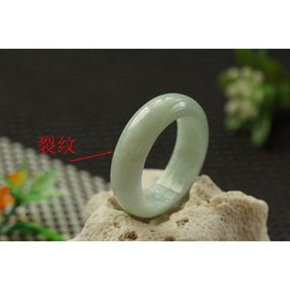 特價U3707玉戒指❀17/18#瑕疵品 翡翠玉A貨水潤綠底寬版戒圈指環戒子【緬甸玉翠軒】玉首飾品 男女款式