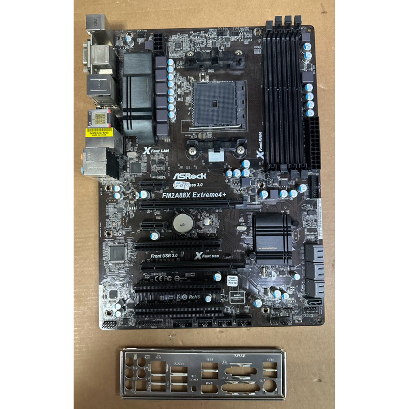 中古 二手 主機板 ASRock FM2A88X Extreme4+ 四個記憶體插槽正常 可以開機