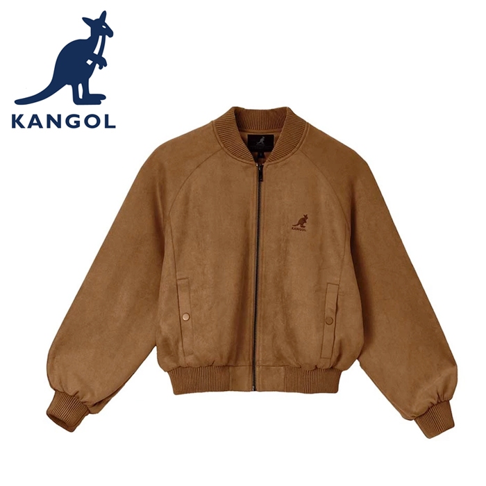 KANGOL 英國袋鼠 保暖 外套 64521490 女款 咖啡 中灰