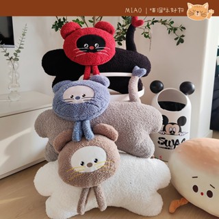 MIAO🐈 臺灣現貨｜貓咪抱枕 溫暖你抱枕 觸感舒服 午安枕 毛絨布抱枕 可愛靠枕 客廳靠墊 沙發靠枕 靠墊 可愛抱枕