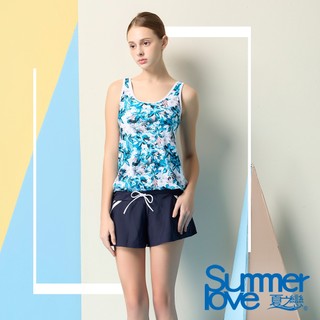 夏之戀SUMMER LOVE大女連身褲二件式E24711