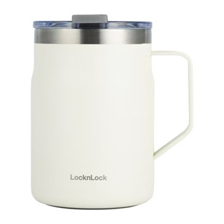 LocknLock 樂扣樂扣 都會咖啡杯/475ml(露營鋼杯、奶油白、保溫、寬口) 熱賣單品