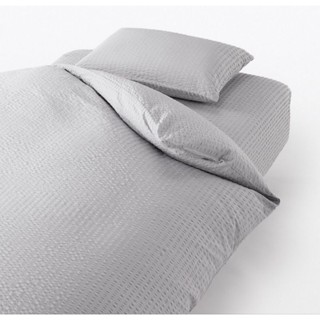 MUJI 無印良品代購 凹凸織 床包 S 被套 SS-S 灰色 深藍 單人