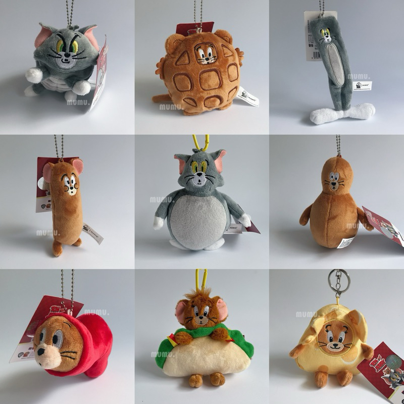 【臺灣現貨】湯姆貓與傑利鼠 吊飾 Tom and Jerry 卡通 可愛 鑰匙圈 絨毛 玩偶 搞怪 禮物 療癒小物