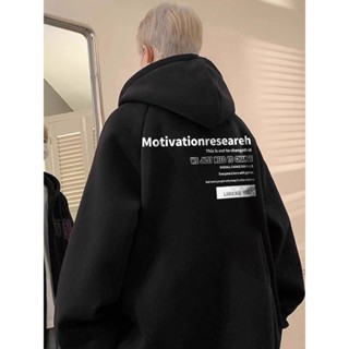 【NOSD】韓版潮流印花外套 男生外套 連帽外套 灰色外套 潮牌外套 秋冬外套 韓版外套 寬鬆外套 棉質外套 冬天穿搭