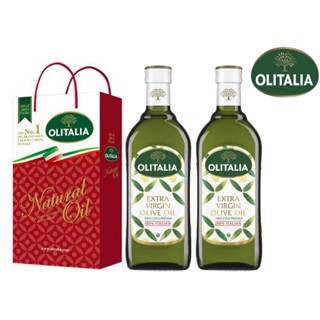 【Olitalia奧利塔】特級冷壓初榨橄欖油禮盒組(500mlX2瓶)