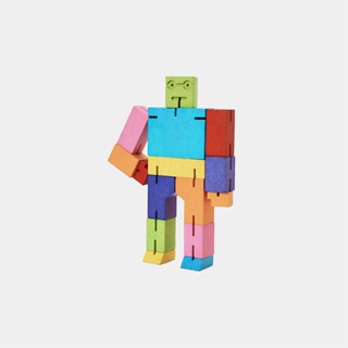 Areaware Cubebot酷比人變形機器人公仔/ 中型/ 酷炫彩 eslite誠品