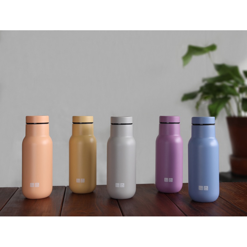 UNIQLO時尚莫蘭迪色不鏽鋼保溫瓶360ml