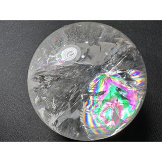 巴西 天然水晶 白水晶 水晶球 白水晶球 彩虹 53m/m No.8 附球座