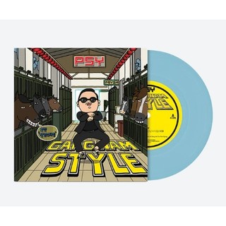 PSY - Gangnam Style 限定單曲七吋黑膠/淺藍色彩膠