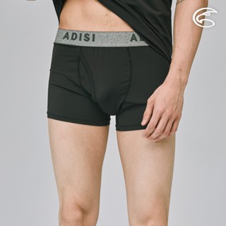 ADISI 男Tactel Pro快乾排汗四角內褲(開檔) AUP2391027 (S-3XL) 黑色｜吸濕排汗 快乾