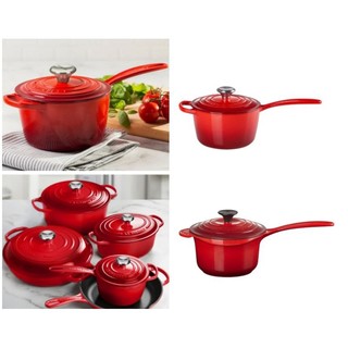 可當加熱鍋 Le Creuset 16cm/單柄鍋/醬汁鍋/櫻桃紅/湯鍋/燉鍋/醬料/濃湯/牛奶鍋/泡麵鍋/手柄鍋/煮鍋