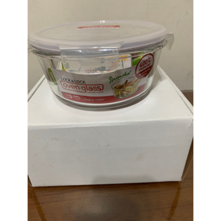 全新樂扣樂扣第二代耐熱微波烤箱玻璃保鮮盒/圓形/900ml(LLG861