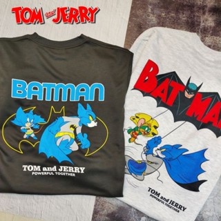 🐶olatoy🐱 日本 湯姆貓與傑利鼠 TOM and JERRY 蝙蝠俠華納100週年聯名卡通長袖衣服大學T