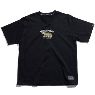 UNDER PEACE 24AW FORMOSAN CLOUDED LEOPARD / TEE 短T (黑色) 化學原宿