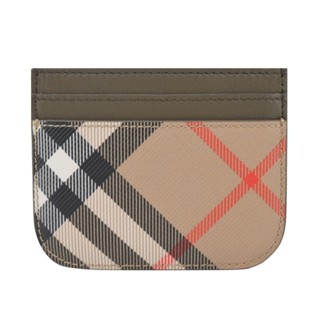 BURBERRY 經典格紋卡片夾(沙色)｜100%原廠真品｜JS Maxx官方旗艦館