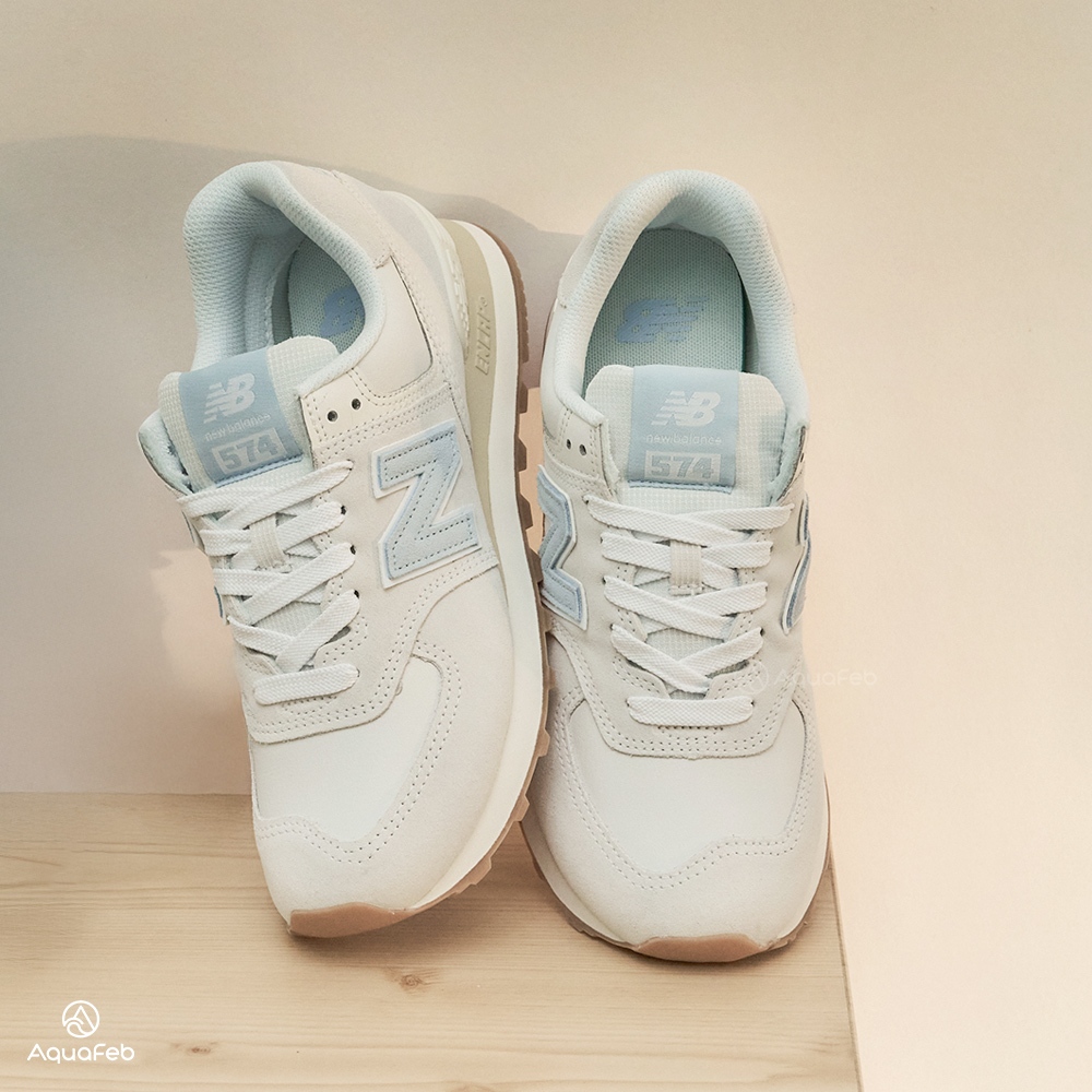 New Balance 574 女鞋 藍色 麂皮 經典 運動 復古 休閒鞋 WL574QA2