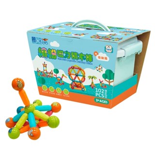 小牛津 Okids博士積木｜繽紛磁力積木棒｜102pcs【佳兒園婦幼館】