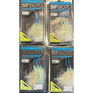 ∞鋍緯釣具網路店∞莎美 SMI BKK SF8070-HG 強力鐵板鉤 羽毛+金蔥 綁好的鐵板鉤 北三 鐵板