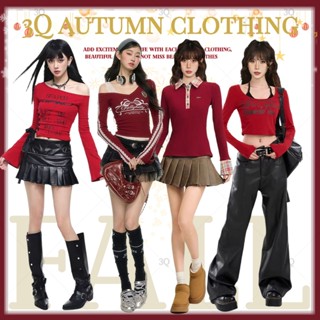 性感上衣 紅色上衣 辣妹上衣 韓系上衣 紅色T恤女 設計感上衣 短版長袖上衣 長袖T恤女 紅色衣服 顯瘦上衣 假兩件上衣