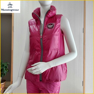 日本二手衣✈️企鵝🐧最高級鵝絨 羽絨背心【女L】Munsingwear 企鵝牌 羽絨90％ 粉紅 保暖背心 A0298M
