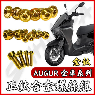 【台南新發車業】Augur 螺絲 鈦螺絲 金鈦 碟盤螺絲 空濾外蓋螺絲 鐵板牙 車殼螺絲 Augur 全車螺絲