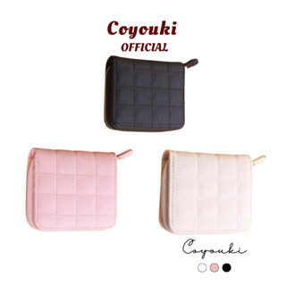 COYOUKI 韓版短款錢包 迷你小錢包 短夾 短款 拉鍊 可愛零錢包 繡花 女皮夾 韓系錢包 零錢包 韓版錢
