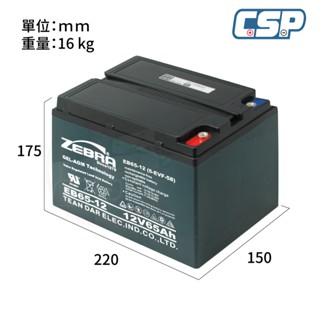 Yuasa NP65-12 12V65Ah 70A 電動代步 四輪代步車 不斷電系統 老人代步 斑馬電池 EB65-12
