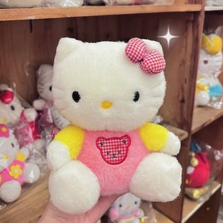 日本中古絕版Kitty 老料經典背帶褲娃娃