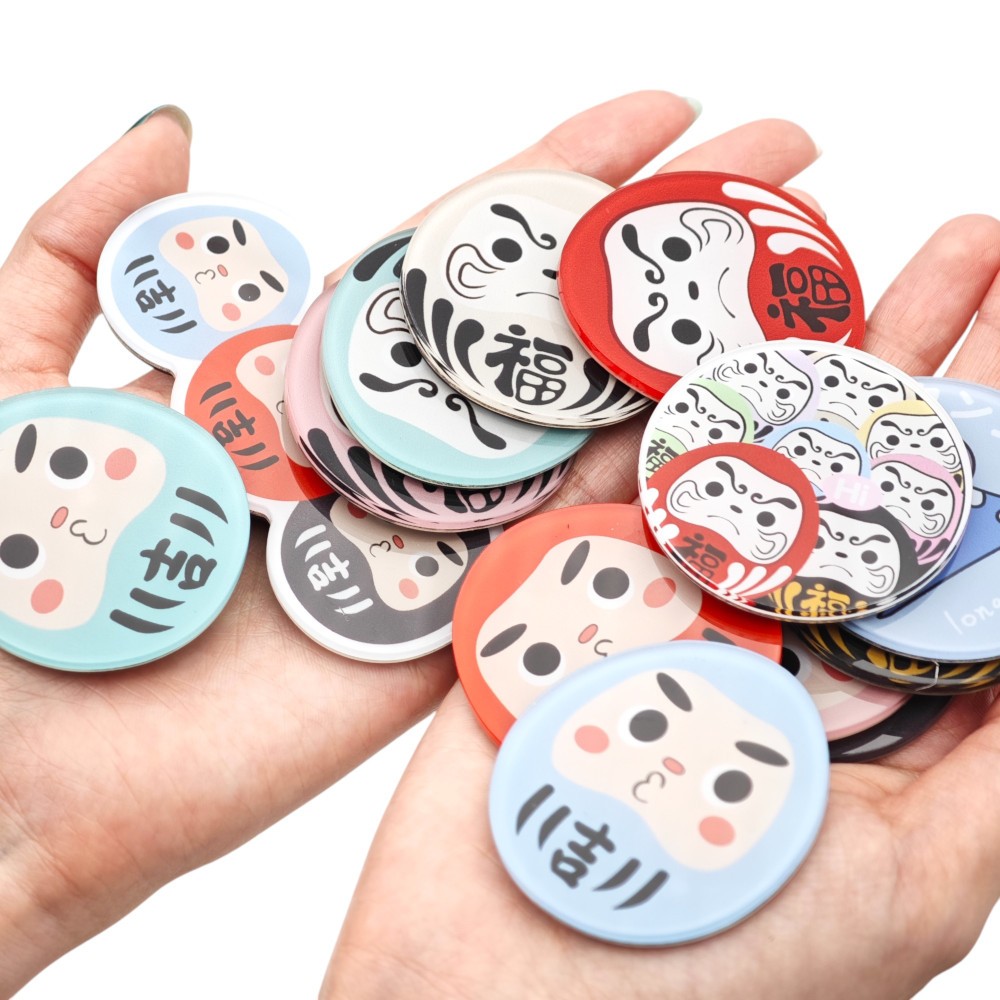 隆探吉 壓克力磁鐵 冰箱貼 冰箱磁鐵 達摩不倒翁 福神 交換禮物