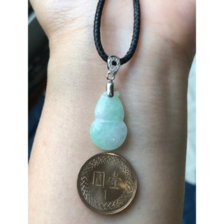 緬甸玉天然A貨翡翠玉墜 糯冰種 陽綠 葫蘆 福祿