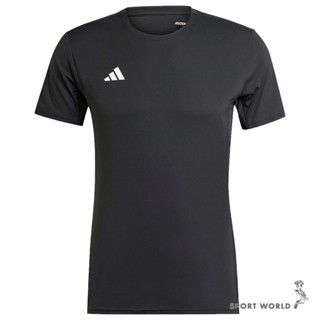 Adidas 短袖上衣 男裝 排汗 修身 黑【運動世界】IN1156