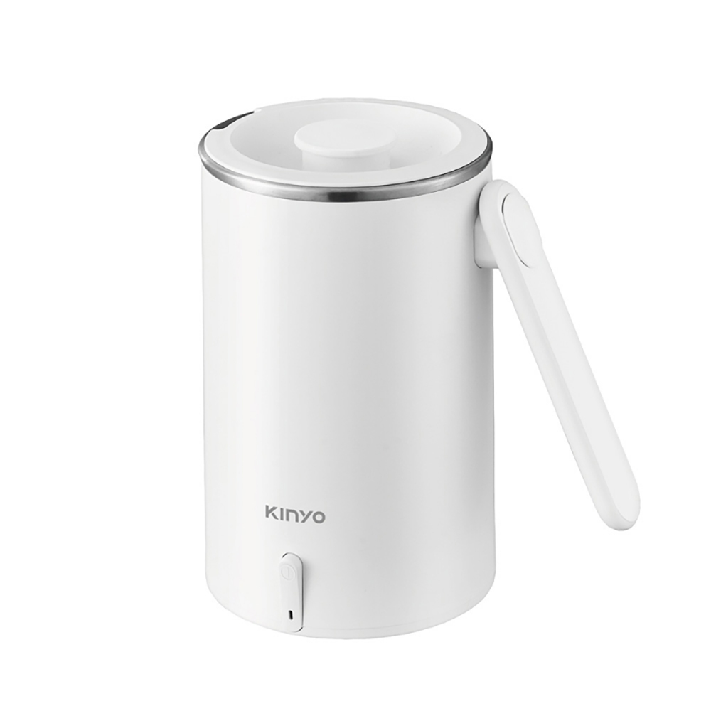 【KINYO】304不鏽鋼隨行快煮壼(AS-HP65)｜附收納袋 0.6L 單電壓110V 煮水壺 電茶壺