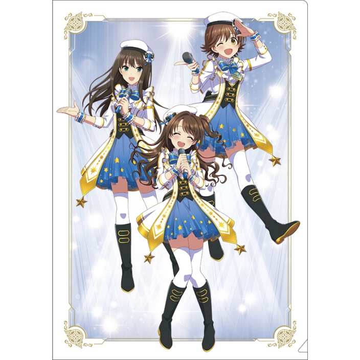 (現貨)【偶像大師 星光舞台】 A4資料夾 「なんどでも笑おう 2」渋谷凛＆島村卯月＆本田未央【日本進口精品】