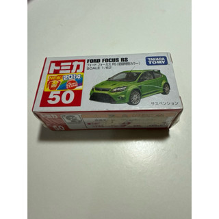 盒微損汙，如圖 現貨絕品TOMICA 50多美小車 Ford Focus RS. (初回，有車貼）