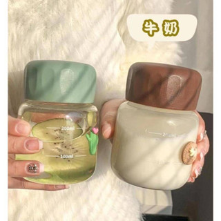🚀臺灣出貨🚀 熱銷 迷你 小水杯 玻璃杯 女 小巧 便攜 隨手杯 可愛 耐熱 花茶 清新 網紅咖啡杯子 ins新款