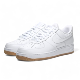 NIKE 休閒鞋 AIR FORCE 1 全白 焦糖底 AF1 復古 男 DJ2739-100