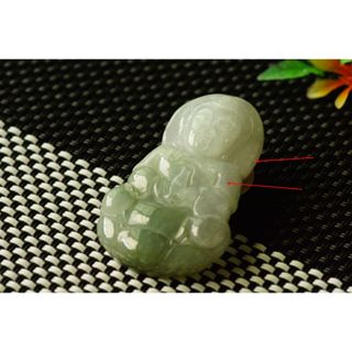 S671玉墜子❀翡翠玉A貨冰潤飄花觀音菩薩玉墜吊墜掛件玉珮【緬甸玉翠軒】玉首飾品 男女款式