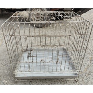 二手 功能正常 白鐵 不鏽鋼 不銹鋼 狗籠 60×45×60公分