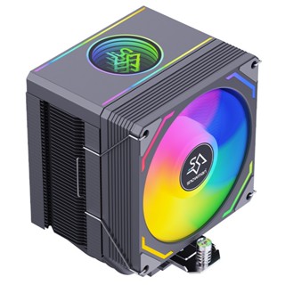 SNOWMAN MX94-V3 CPU散熱器 四熱管 單塔風冷 ARGB AM4 AM5 ITX MATX 黑色 白色